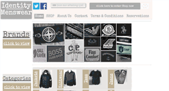 Desktop Screenshot of identity-menswear.com