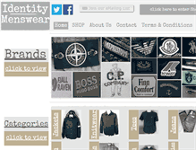 Tablet Screenshot of identity-menswear.com